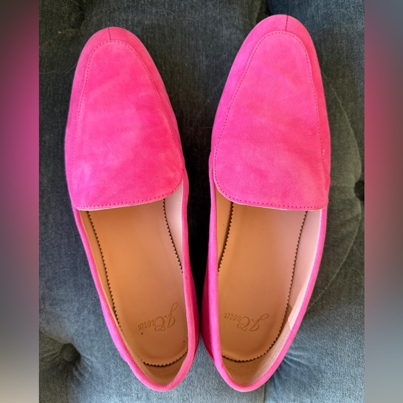 J. Crew Shoes - J Crew Pink Suede Loafers, size 8, excellent condition